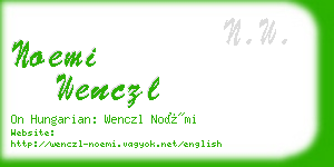 noemi wenczl business card